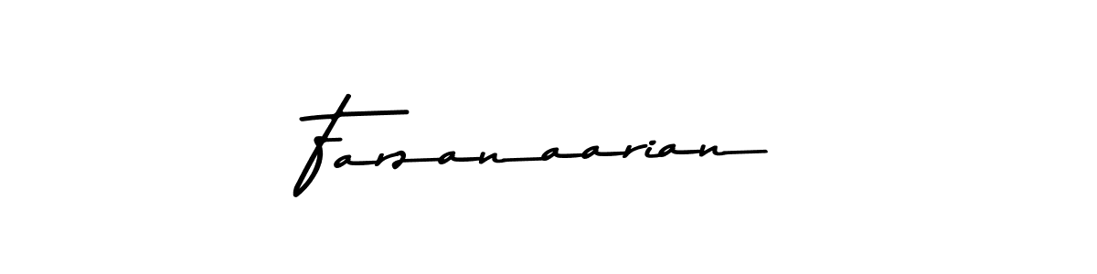 How to make Farzanaarian signature? Asem Kandis PERSONAL USE is a professional autograph style. Create handwritten signature for Farzanaarian name. Farzanaarian signature style 9 images and pictures png