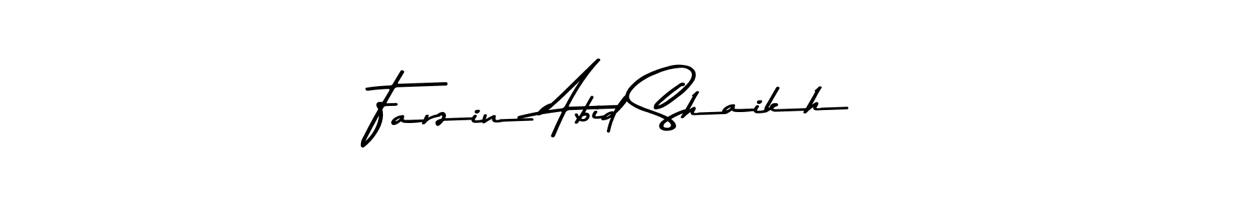 Create a beautiful signature design for name Farzin Abid Shaikh. With this signature (Asem Kandis PERSONAL USE) fonts, you can make a handwritten signature for free. Farzin Abid Shaikh signature style 9 images and pictures png
