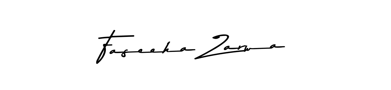 Create a beautiful signature design for name Faseeha Zarwa. With this signature (Asem Kandis PERSONAL USE) fonts, you can make a handwritten signature for free. Faseeha Zarwa signature style 9 images and pictures png