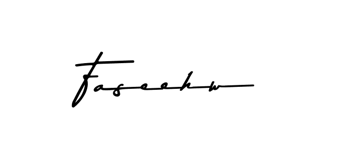 Design your own signature with our free online signature maker. With this signature software, you can create a handwritten (Asem Kandis PERSONAL USE) signature for name Faseehw. Faseehw signature style 9 images and pictures png