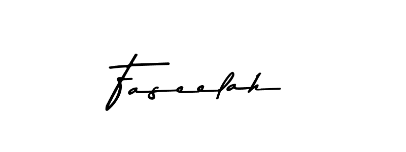 Use a signature maker to create a handwritten signature online. With this signature software, you can design (Asem Kandis PERSONAL USE) your own signature for name Faseelah. Faseelah signature style 9 images and pictures png