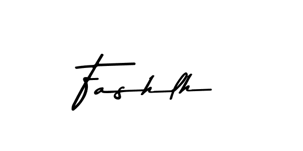 Make a beautiful signature design for name Fashlh. With this signature (Asem Kandis PERSONAL USE) style, you can create a handwritten signature for free. Fashlh signature style 9 images and pictures png