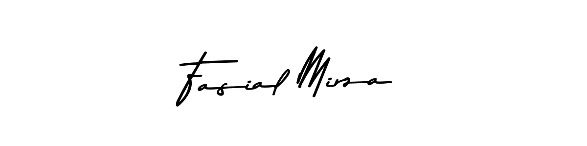 Create a beautiful signature design for name Fasial Mirza. With this signature (Asem Kandis PERSONAL USE) fonts, you can make a handwritten signature for free. Fasial Mirza signature style 9 images and pictures png