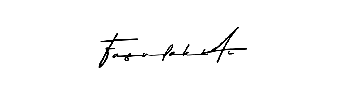 Make a beautiful signature design for name Fasulaki Ai. With this signature (Asem Kandis PERSONAL USE) style, you can create a handwritten signature for free. Fasulaki Ai signature style 9 images and pictures png