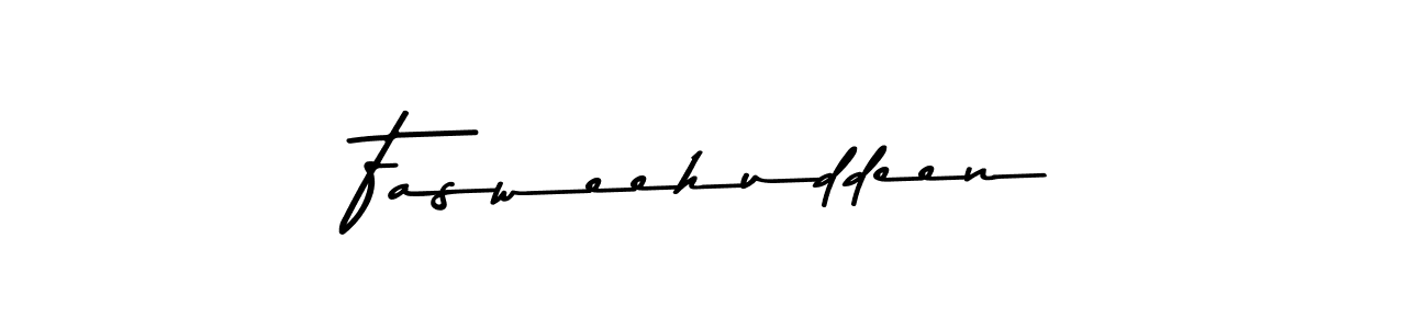 Use a signature maker to create a handwritten signature online. With this signature software, you can design (Asem Kandis PERSONAL USE) your own signature for name Fasweehuddeen. Fasweehuddeen signature style 9 images and pictures png