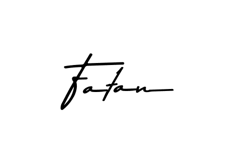 Asem Kandis PERSONAL USE is a professional signature style that is perfect for those who want to add a touch of class to their signature. It is also a great choice for those who want to make their signature more unique. Get Fatan name to fancy signature for free. Fatan signature style 9 images and pictures png
