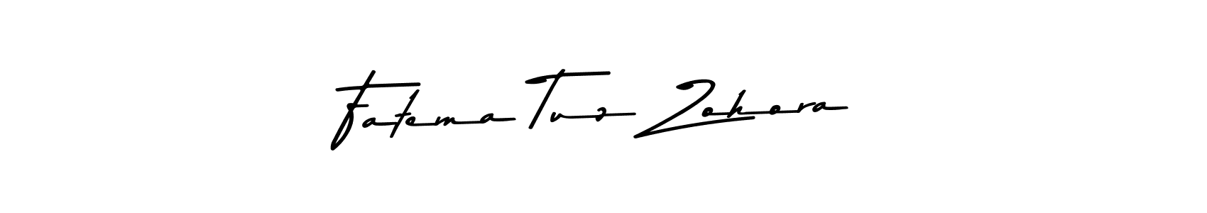 How to make Fatema Tuz Zohora name signature. Use Asem Kandis PERSONAL USE style for creating short signs online. This is the latest handwritten sign. Fatema Tuz Zohora signature style 9 images and pictures png