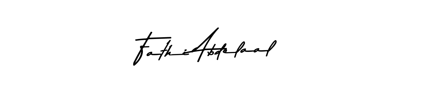 Also You can easily find your signature by using the search form. We will create Fathi Abdelaal name handwritten signature images for you free of cost using Asem Kandis PERSONAL USE sign style. Fathi Abdelaal signature style 9 images and pictures png