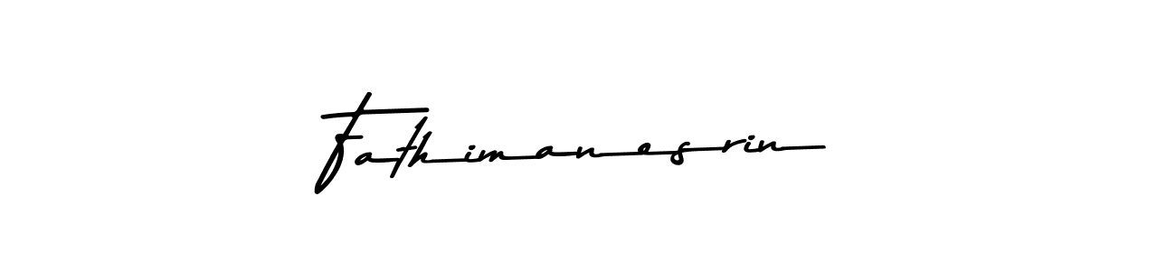 Fathimanesrin stylish signature style. Best Handwritten Sign (Asem Kandis PERSONAL USE) for my name. Handwritten Signature Collection Ideas for my name Fathimanesrin. Fathimanesrin signature style 9 images and pictures png