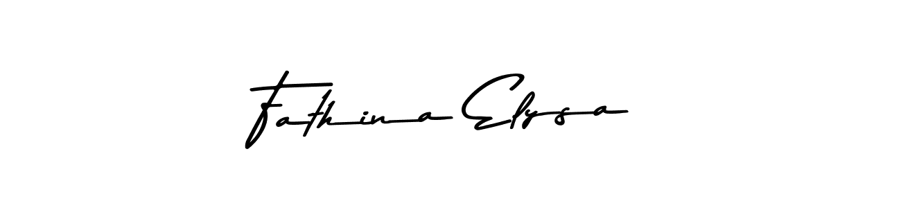 Use a signature maker to create a handwritten signature online. With this signature software, you can design (Asem Kandis PERSONAL USE) your own signature for name Fathina Elysa. Fathina Elysa signature style 9 images and pictures png