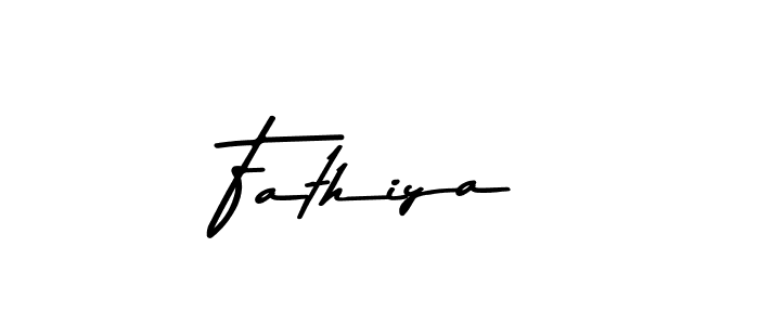 Use a signature maker to create a handwritten signature online. With this signature software, you can design (Asem Kandis PERSONAL USE) your own signature for name Fathiya. Fathiya signature style 9 images and pictures png