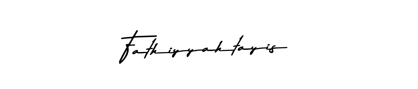 How to make Fathiyyahtayis signature? Asem Kandis PERSONAL USE is a professional autograph style. Create handwritten signature for Fathiyyahtayis name. Fathiyyahtayis signature style 9 images and pictures png