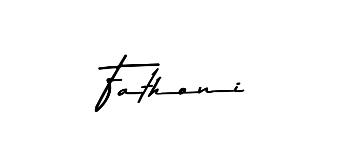 Use a signature maker to create a handwritten signature online. With this signature software, you can design (Asem Kandis PERSONAL USE) your own signature for name Fathoni. Fathoni signature style 9 images and pictures png