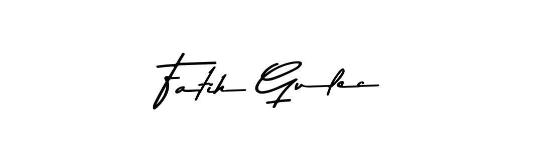 Design your own signature with our free online signature maker. With this signature software, you can create a handwritten (Asem Kandis PERSONAL USE) signature for name Fatih Gulec. Fatih Gulec signature style 9 images and pictures png