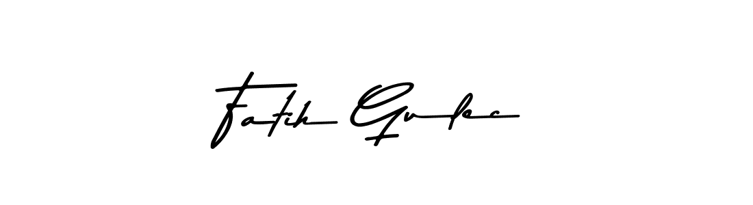 Design your own signature with our free online signature maker. With this signature software, you can create a handwritten (Asem Kandis PERSONAL USE) signature for name Fatih Gulec. Fatih Gulec signature style 9 images and pictures png