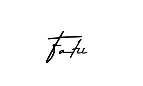 Fatii stylish signature style. Best Handwritten Sign (Asem Kandis PERSONAL USE) for my name. Handwritten Signature Collection Ideas for my name Fatii. Fatii signature style 9 images and pictures png