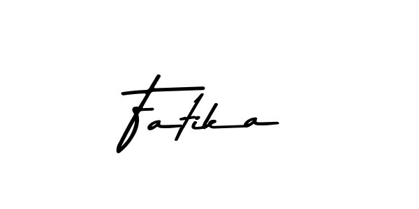 Create a beautiful signature design for name Fatika. With this signature (Asem Kandis PERSONAL USE) fonts, you can make a handwritten signature for free. Fatika signature style 9 images and pictures png