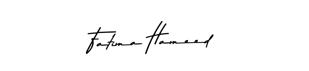 Also You can easily find your signature by using the search form. We will create Fatima Hameed name handwritten signature images for you free of cost using Asem Kandis PERSONAL USE sign style. Fatima Hameed signature style 9 images and pictures png