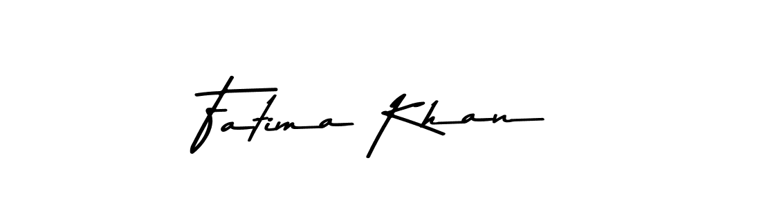 How to make Fatima Khan name signature. Use Asem Kandis PERSONAL USE style for creating short signs online. This is the latest handwritten sign. Fatima Khan signature style 9 images and pictures png