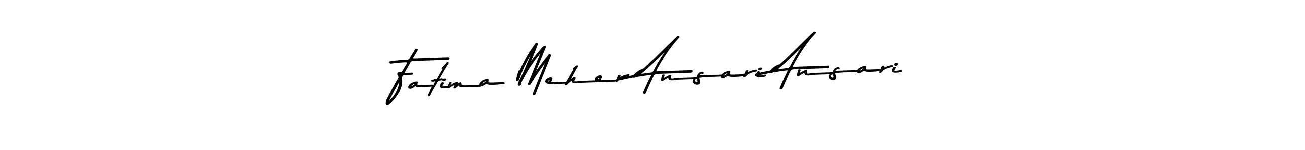 You can use this online signature creator to create a handwritten signature for the name Fatima Meher Ansari Ansari. This is the best online autograph maker. Fatima Meher Ansari Ansari signature style 9 images and pictures png
