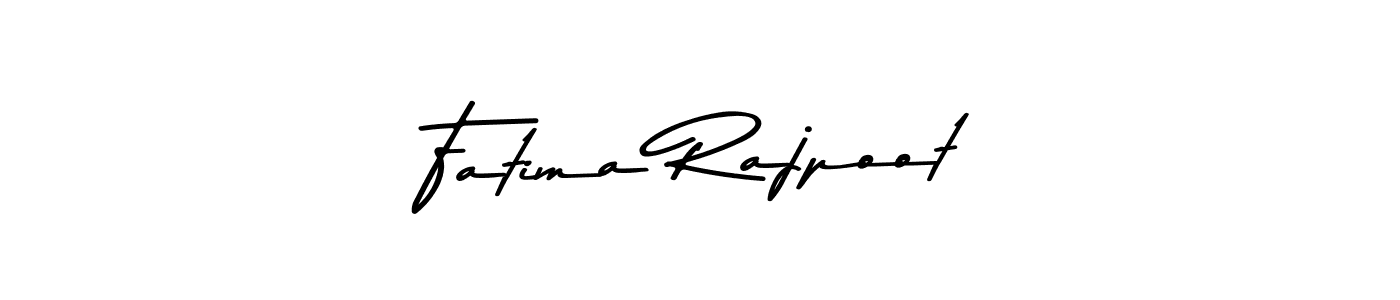 How to make Fatima Rajpoot name signature. Use Asem Kandis PERSONAL USE style for creating short signs online. This is the latest handwritten sign. Fatima Rajpoot signature style 9 images and pictures png