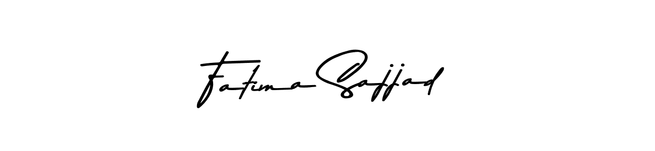 Create a beautiful signature design for name Fatima Sajjad. With this signature (Asem Kandis PERSONAL USE) fonts, you can make a handwritten signature for free. Fatima Sajjad signature style 9 images and pictures png