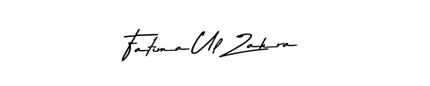 Design your own signature with our free online signature maker. With this signature software, you can create a handwritten (Asem Kandis PERSONAL USE) signature for name Fatima Ul Zahra. Fatima Ul Zahra signature style 9 images and pictures png