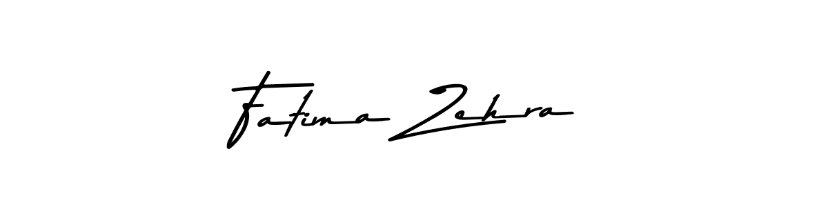 Create a beautiful signature design for name Fatima Zehra. With this signature (Asem Kandis PERSONAL USE) fonts, you can make a handwritten signature for free. Fatima Zehra signature style 9 images and pictures png