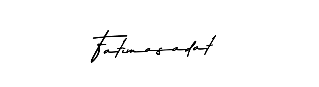 Make a beautiful signature design for name Fatimasadat. Use this online signature maker to create a handwritten signature for free. Fatimasadat signature style 9 images and pictures png