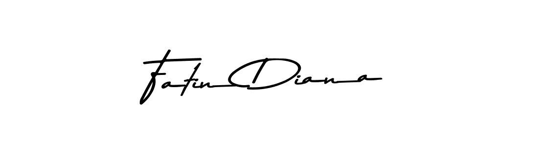 Design your own signature with our free online signature maker. With this signature software, you can create a handwritten (Asem Kandis PERSONAL USE) signature for name Fatin Diana. Fatin Diana signature style 9 images and pictures png