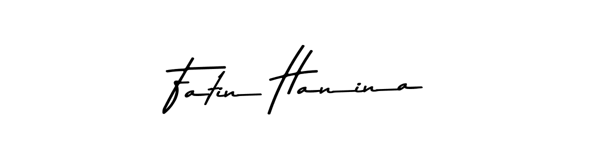 Fatin Hanina stylish signature style. Best Handwritten Sign (Asem Kandis PERSONAL USE) for my name. Handwritten Signature Collection Ideas for my name Fatin Hanina. Fatin Hanina signature style 9 images and pictures png