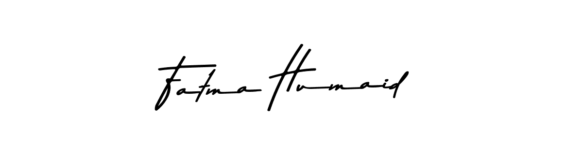 Make a beautiful signature design for name Fatma Humaid. With this signature (Asem Kandis PERSONAL USE) style, you can create a handwritten signature for free. Fatma Humaid signature style 9 images and pictures png