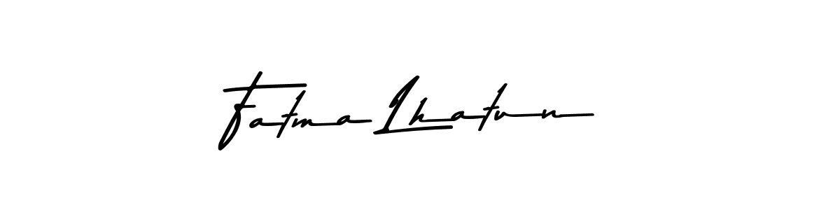 Use a signature maker to create a handwritten signature online. With this signature software, you can design (Asem Kandis PERSONAL USE) your own signature for name Fatma Lhatun. Fatma Lhatun signature style 9 images and pictures png