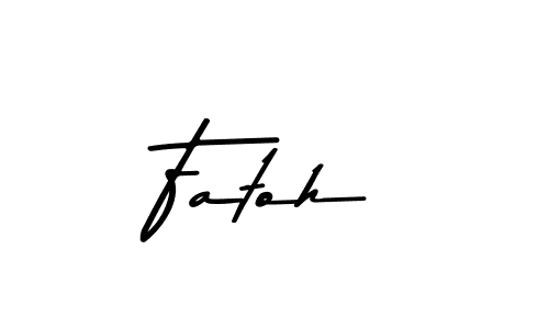 Fatoh stylish signature style. Best Handwritten Sign (Asem Kandis PERSONAL USE) for my name. Handwritten Signature Collection Ideas for my name Fatoh. Fatoh signature style 9 images and pictures png