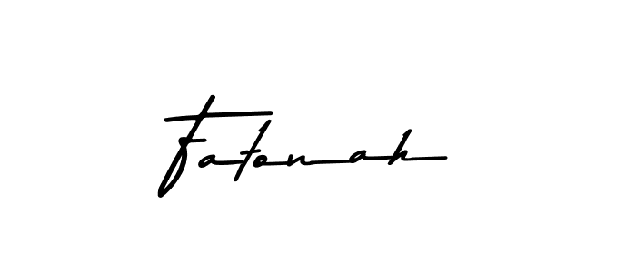 Use a signature maker to create a handwritten signature online. With this signature software, you can design (Asem Kandis PERSONAL USE) your own signature for name Fatonah. Fatonah signature style 9 images and pictures png