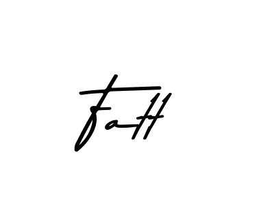 Also we have Fatt name is the best signature style. Create professional handwritten signature collection using Asem Kandis PERSONAL USE autograph style. Fatt signature style 9 images and pictures png