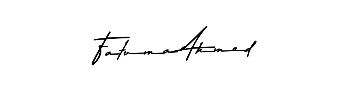 How to make Fatuma Ahmed signature? Asem Kandis PERSONAL USE is a professional autograph style. Create handwritten signature for Fatuma Ahmed name. Fatuma Ahmed signature style 9 images and pictures png