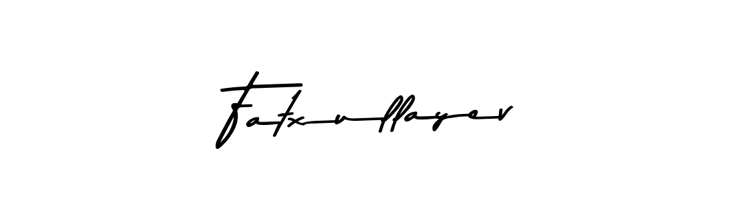 How to make Fatxullayev signature? Asem Kandis PERSONAL USE is a professional autograph style. Create handwritten signature for Fatxullayev name. Fatxullayev signature style 9 images and pictures png