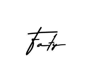 It looks lik you need a new signature style for name Faty. Design unique handwritten (Asem Kandis PERSONAL USE) signature with our free signature maker in just a few clicks. Faty signature style 9 images and pictures png