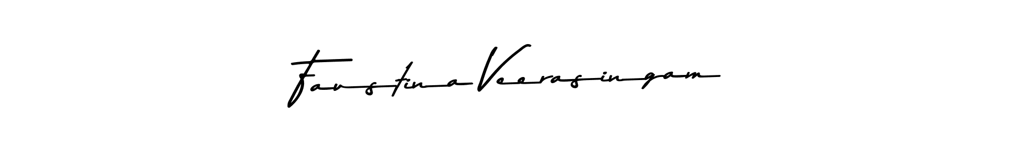 Also You can easily find your signature by using the search form. We will create Faustina Veerasingam name handwritten signature images for you free of cost using Asem Kandis PERSONAL USE sign style. Faustina Veerasingam signature style 9 images and pictures png