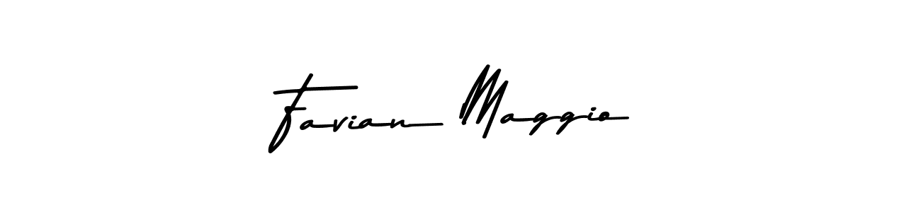 The best way (Asem Kandis PERSONAL USE) to make a short signature is to pick only two or three words in your name. The name Favian Maggio include a total of six letters. For converting this name. Favian Maggio signature style 9 images and pictures png