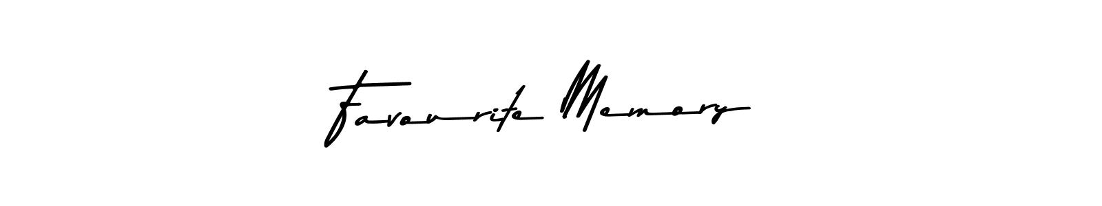 How to make Favourite Memory name signature. Use Asem Kandis PERSONAL USE style for creating short signs online. This is the latest handwritten sign. Favourite Memory signature style 9 images and pictures png