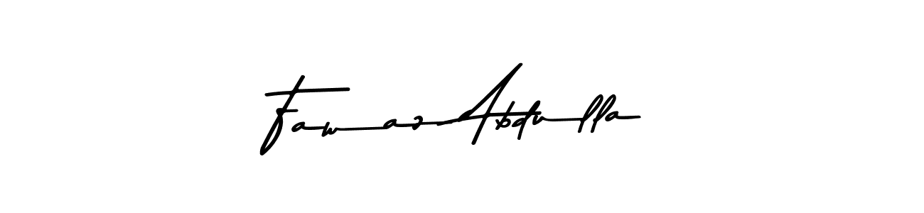 Design your own signature with our free online signature maker. With this signature software, you can create a handwritten (Asem Kandis PERSONAL USE) signature for name Fawaz Abdulla. Fawaz Abdulla signature style 9 images and pictures png