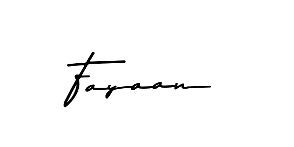 Make a beautiful signature design for name Fayaan. With this signature (Asem Kandis PERSONAL USE) style, you can create a handwritten signature for free. Fayaan signature style 9 images and pictures png