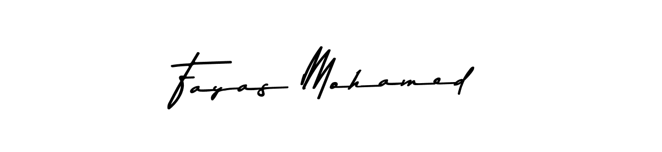 Design your own signature with our free online signature maker. With this signature software, you can create a handwritten (Asem Kandis PERSONAL USE) signature for name Fayas Mohamed. Fayas Mohamed signature style 9 images and pictures png