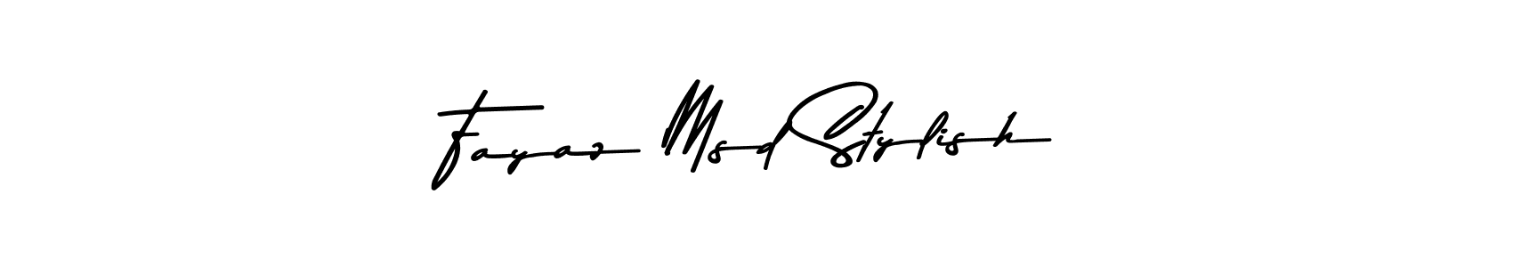 Design your own signature with our free online signature maker. With this signature software, you can create a handwritten (Asem Kandis PERSONAL USE) signature for name Fayaz Msd Stylish. Fayaz Msd Stylish signature style 9 images and pictures png