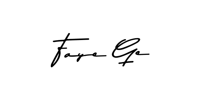 You should practise on your own different ways (Asem Kandis PERSONAL USE) to write your name (Faye Ge) in signature. don't let someone else do it for you. Faye Ge signature style 9 images and pictures png