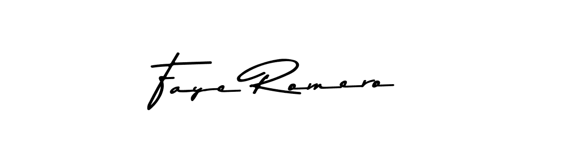Faye Romero stylish signature style. Best Handwritten Sign (Asem Kandis PERSONAL USE) for my name. Handwritten Signature Collection Ideas for my name Faye Romero. Faye Romero signature style 9 images and pictures png