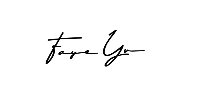 You should practise on your own different ways (Asem Kandis PERSONAL USE) to write your name (Faye Yu) in signature. don't let someone else do it for you. Faye Yu signature style 9 images and pictures png