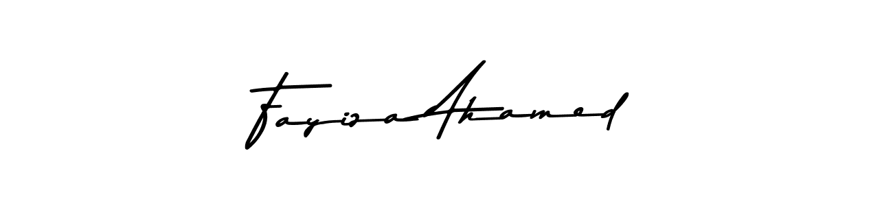 Also You can easily find your signature by using the search form. We will create Fayiza Ahamed name handwritten signature images for you free of cost using Asem Kandis PERSONAL USE sign style. Fayiza Ahamed signature style 9 images and pictures png